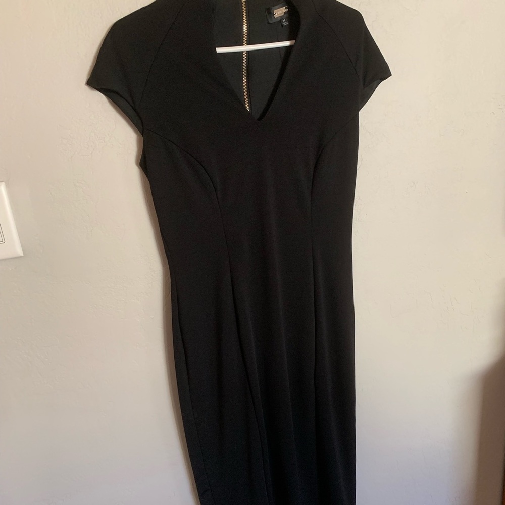 Beautiful Black Midi Work Dress